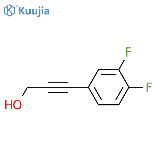 3-(3,4-difluorophenyl)prop-2-yn-1-ol structure