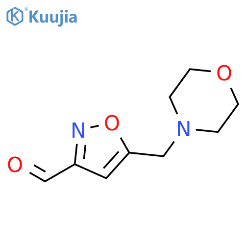 5-(Morpholinomethyl)isoxazole-3-carbaldehyde structure
