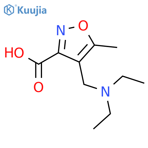 4-(diethylamino)methyl-5-methylisoxazole-3-carboxylic Acid structure