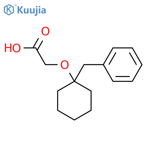 (1-Benzylcyclohexyl)oxyacetic acid structure