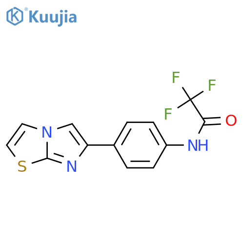 2,2,2-trifluoro-N-(4-{imidazo2,1-b1,3thiazol-6-yl}phenyl)acetamide structure