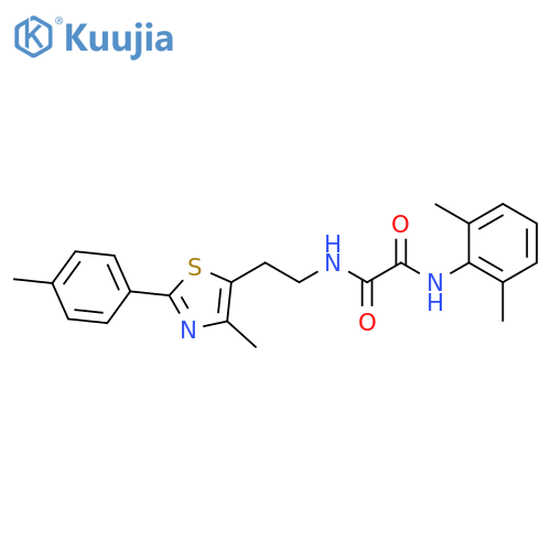N'-(2,6-dimethylphenyl)-N-{2-4-methyl-2-(4-methylphenyl)-1,3-thiazol-5-ylethyl}ethanediamide structure