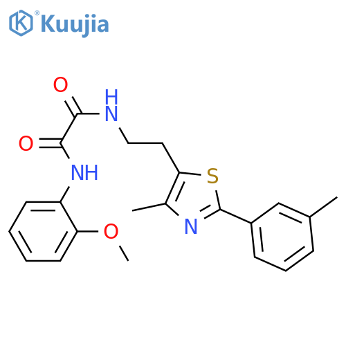 N'-(2-methoxyphenyl)-N-{2-4-methyl-2-(3-methylphenyl)-1,3-thiazol-5-ylethyl}ethanediamide structure