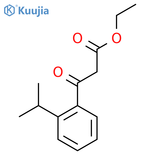 Ethyl (2-isopropylbenzoyl)acetate structure