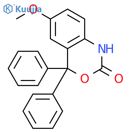 2H-3,1-BENZOXAZIN-2-ONE, 1,4-DIHYDRO-6-METHOXY-4,4-DIPHENYL- structure