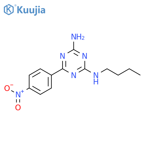 1,3,5-Triazine-2,4-diamine, N-butyl-6-(4-nitrophenyl)- structure