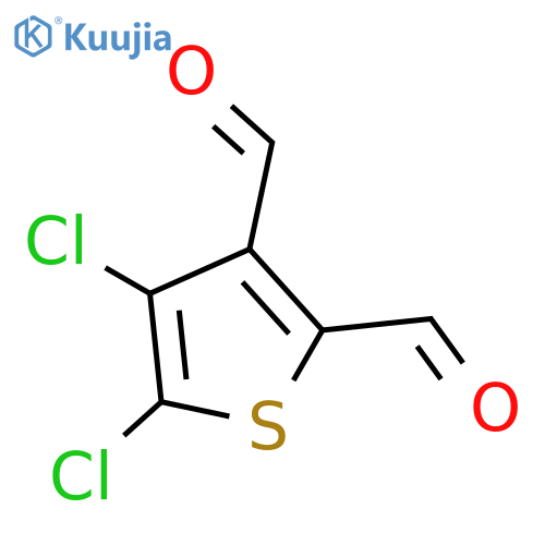4,5-Dichlorothiophene-2,3-dicarbaldehyde structure