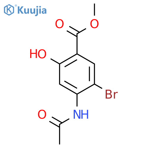 Methyl 4-acetamido-5-bromo-2-hydroxybenzoate structure