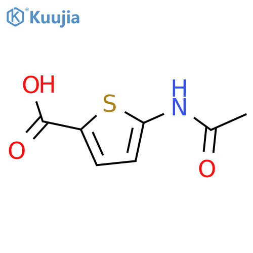 5-acetamidothiophene-2-carboxylic acid structure