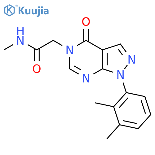 2-1-(2,3-dimethylphenyl)-4-oxo-1H,4H,5H-pyrazolo3,4-dpyrimidin-5-yl-N-methylacetamide structure