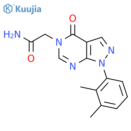 2-1-(2,3-dimethylphenyl)-4-oxo-1H,4H,5H-pyrazolo3,4-dpyrimidin-5-ylacetamide structure