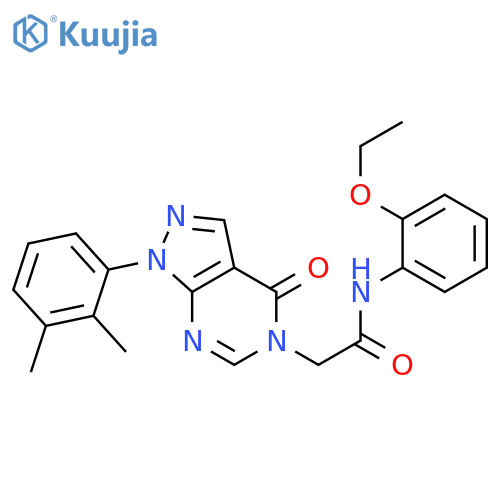 2-1-(2,3-dimethylphenyl)-4-oxo-1H,4H,5H-pyrazolo3,4-dpyrimidin-5-yl-N-(2-ethoxyphenyl)acetamide structure