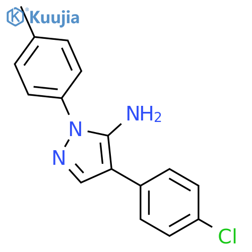 4-(4-Chloro-phenyl)-2-p-tolyl-2H-pyrazol-3-ylamine structure