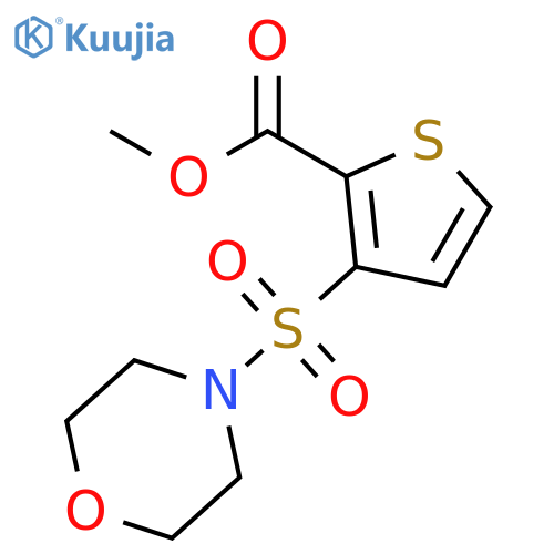 Methyl 3-(morpholin-4-ylsulfonyl)thiophene-2-carboxylate structure