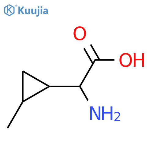 2-amino-2-(2-methylcyclopropyl)acetic acid structure