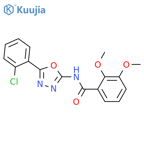 N-5-(2-chlorophenyl)-1,3,4-oxadiazol-2-yl-2,3-dimethoxybenzamide structure