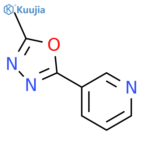 2-Methyl-5-(pyridin-3-yl)-1,3,4-oxadiazole structure
