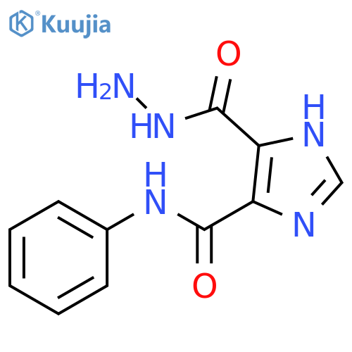1H-Imidazole-5-carboxylicacid, 4-[(phenylamino)carbonyl]-, hydrazide structure