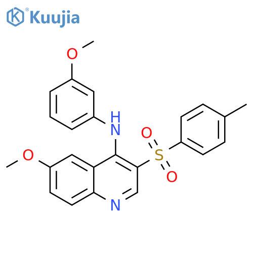 6-methoxy-N-(3-methoxyphenyl)-3-(4-methylbenzenesulfonyl)quinolin-4-amine structure