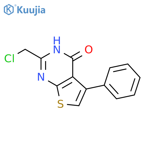 2-(Chloromethyl)-5-phenyl-3H,4H-thieno2,3-dpyrimidin-4-one structure