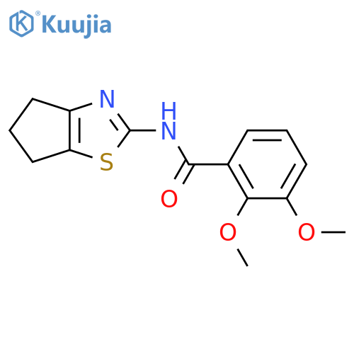 N-(5,6-dihydro-4H-cyclopenta[d]thiazol-2-yl)-2,3-dimethoxybenzamide structure