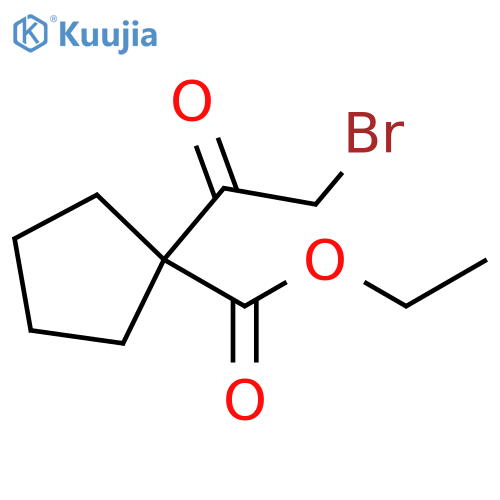 ethyl 1-(2-bromoacetyl)cyclopentane-1-carboxylate structure