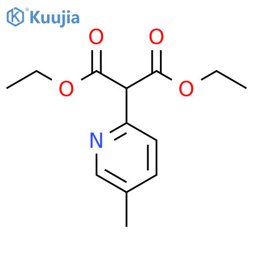 diethyl 2-(5-methylpyridin-2-yl)malonate structure