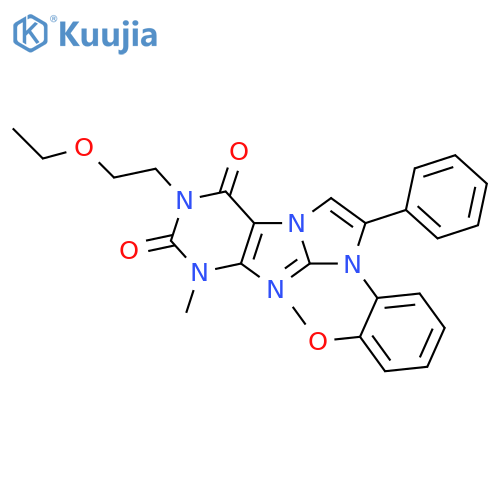 3-(2-ethoxyethyl)-8-(2-methoxyphenyl)-1-methyl-7-phenyl-1H,2H,3H,4H,8H-imidazo1,2-gpurine-2,4-dione structure