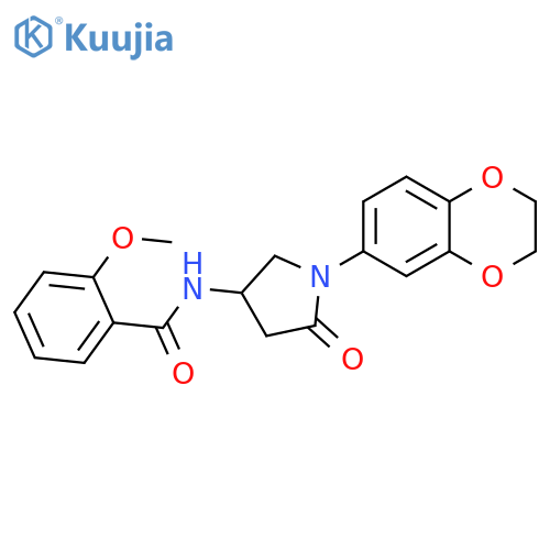 N-1-(2,3-dihydro-1,4-benzodioxin-6-yl)-5-oxopyrrolidin-3-yl-2-methoxybenzamide structure