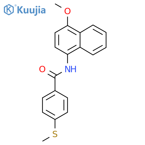 N-(4-methoxynaphthalen-1-yl)-4-(methylsulfanyl)benzamide structure