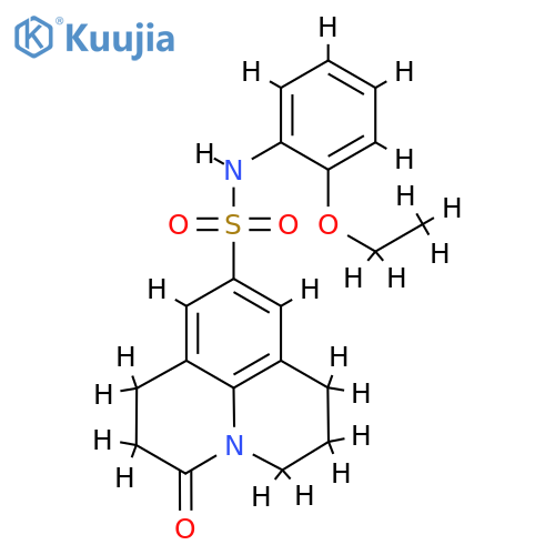 N-(2-ethoxyphenyl)-2-oxo-1-azatricyclo7.3.1.0^{5,13}trideca-5,7,9(13)-triene-7-sulfonamide structure