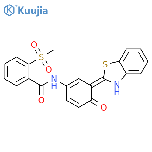 N-3-(1,3-benzothiazol-2-yl)-4-hydroxyphenyl-2-methanesulfonylbenzamide structure