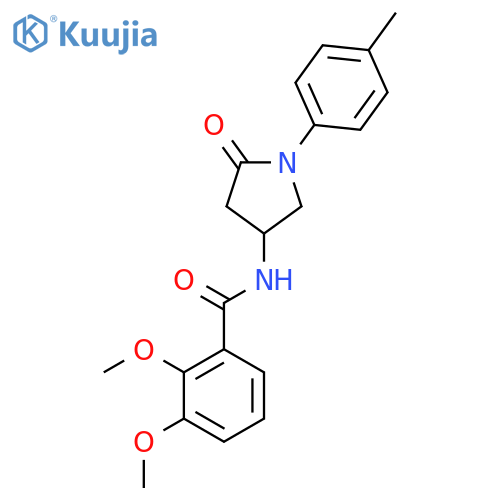2,3-dimethoxy-N-1-(4-methylphenyl)-5-oxopyrrolidin-3-ylbenzamide structure
