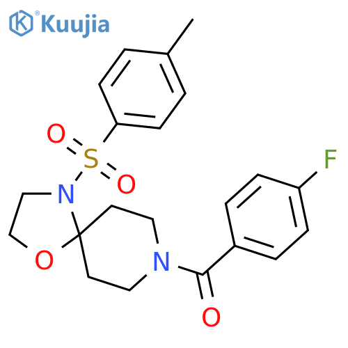 8-(4-fluorobenzoyl)-4-(4-methylbenzenesulfonyl)-1-oxa-4,8-diazaspiro4.5decane structure