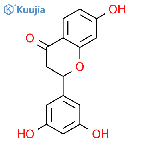 7,3',5'-trihydroxyflavanone structure