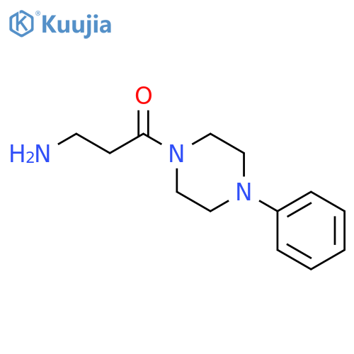 3-amino-1-(4-phenylpiperazin-1-yl)propan-1-one structure
