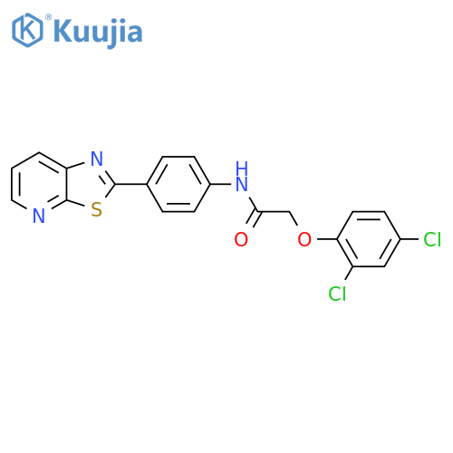 2-(2,4-dichlorophenoxy)-N-(4-{1,3thiazolo5,4-bpyridin-2-yl}phenyl)acetamide structure