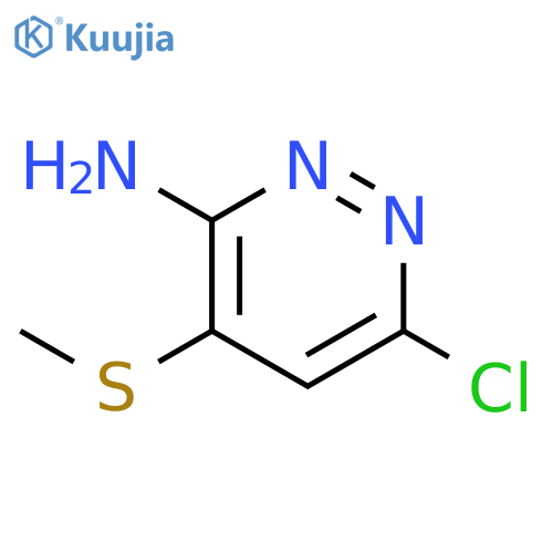 3-Pyridazinamine, 6-chloro-4-(methylthio)- structure