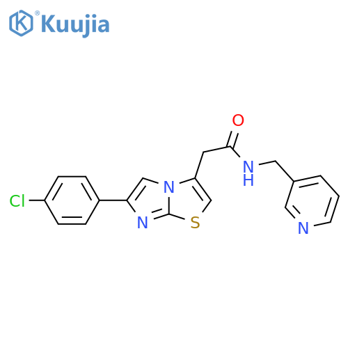 2-6-(4-chlorophenyl)imidazo2,1-b1,3thiazol-3-yl-N-(pyridin-3-yl)methylacetamide structure