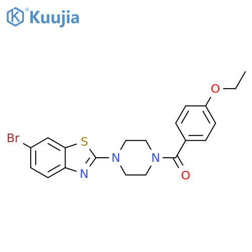 6-bromo-2-4-(4-ethoxybenzoyl)piperazin-1-yl-1,3-benzothiazole structure