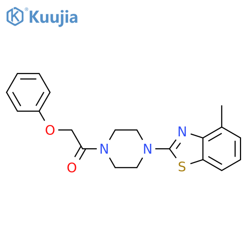 1-4-(4-methyl-1,3-benzothiazol-2-yl)piperazin-1-yl-2-phenoxyethan-1-one structure