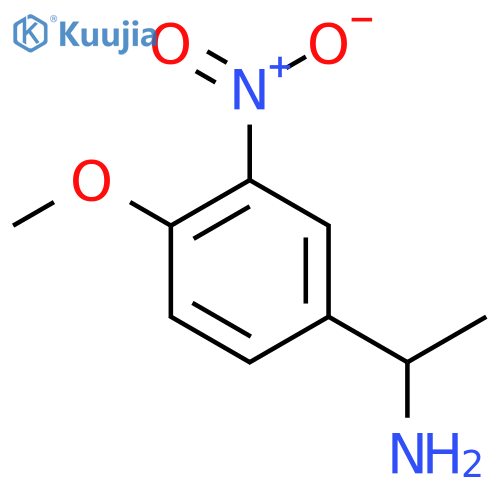 1-(4-methoxy-3-nitrophenyl)ethan-1-amine structure