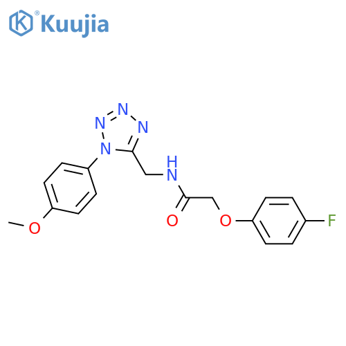 2-(4-fluorophenoxy)-N-{1-(4-methoxyphenyl)-1H-1,2,3,4-tetrazol-5-ylmethyl}acetamide structure