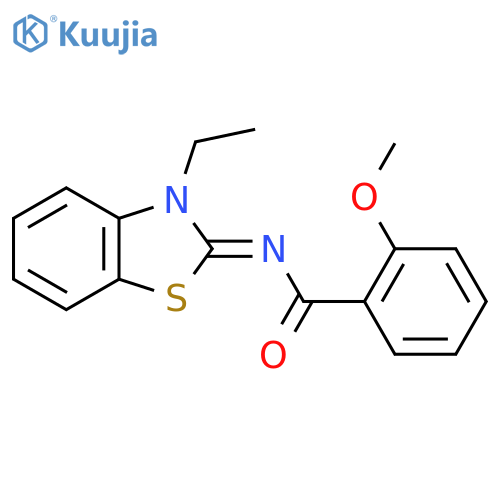 N-(2E)-3-ethyl-2,3-dihydro-1,3-benzothiazol-2-ylidene-2-methoxybenzamide structure
