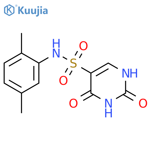 N-(2,5-dimethylphenyl)-2,4-dioxo-1H-pyrimidine-5-sulfonamide structure
