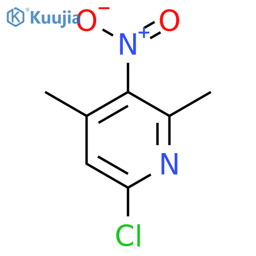 6-Chloro-2,4-dimethyl-3-nitropyridine structure