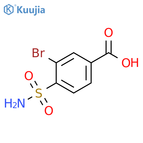 3-bromo-4-sulfamoylbenzoic acid structure