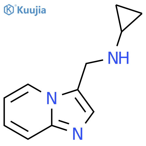 N-(imidazo1,2-apyridin-3-ylmethyl)cyclopropanamine structure