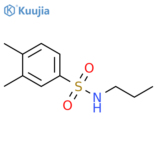 3,4-Dimethyl-n-propylbenzene-1-sulfonamide structure
