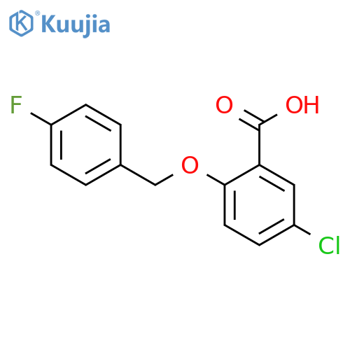 5-Chloro-2-(4-fluorobenzyl)oxybenzoic Acid structure